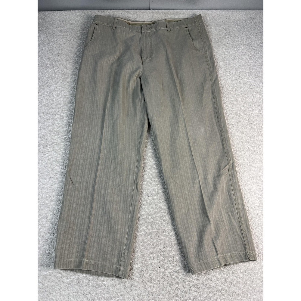 Tommy Bahama Pants Mens 40 Beige Silk Cotton Blend Casual Relaxed Fit